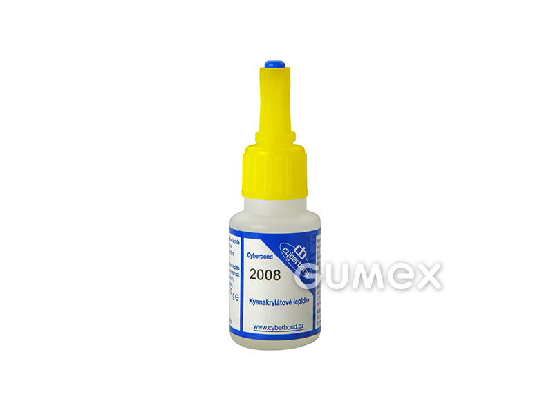 Sekundenkleber CB 2008, 20g, plastics, rubbers, Viskosität 10-20mPa*s, 10-22N/mm2, -55°C/+95°C, 